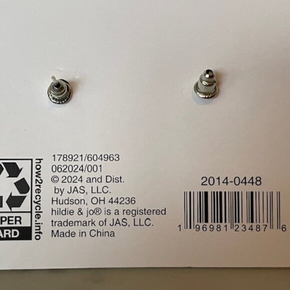 HILDIE & JO Arctic Chill Post Earrings Featuring Snowman & Sweater Designs - Picture 9 of 12